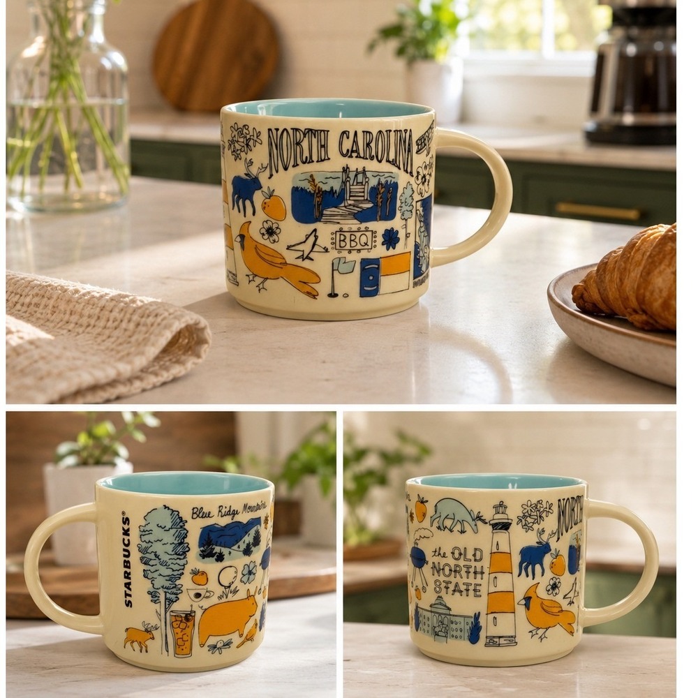 Starbucks Been There Series North Carolina Mug 14oz‎ Across the Globe Collection